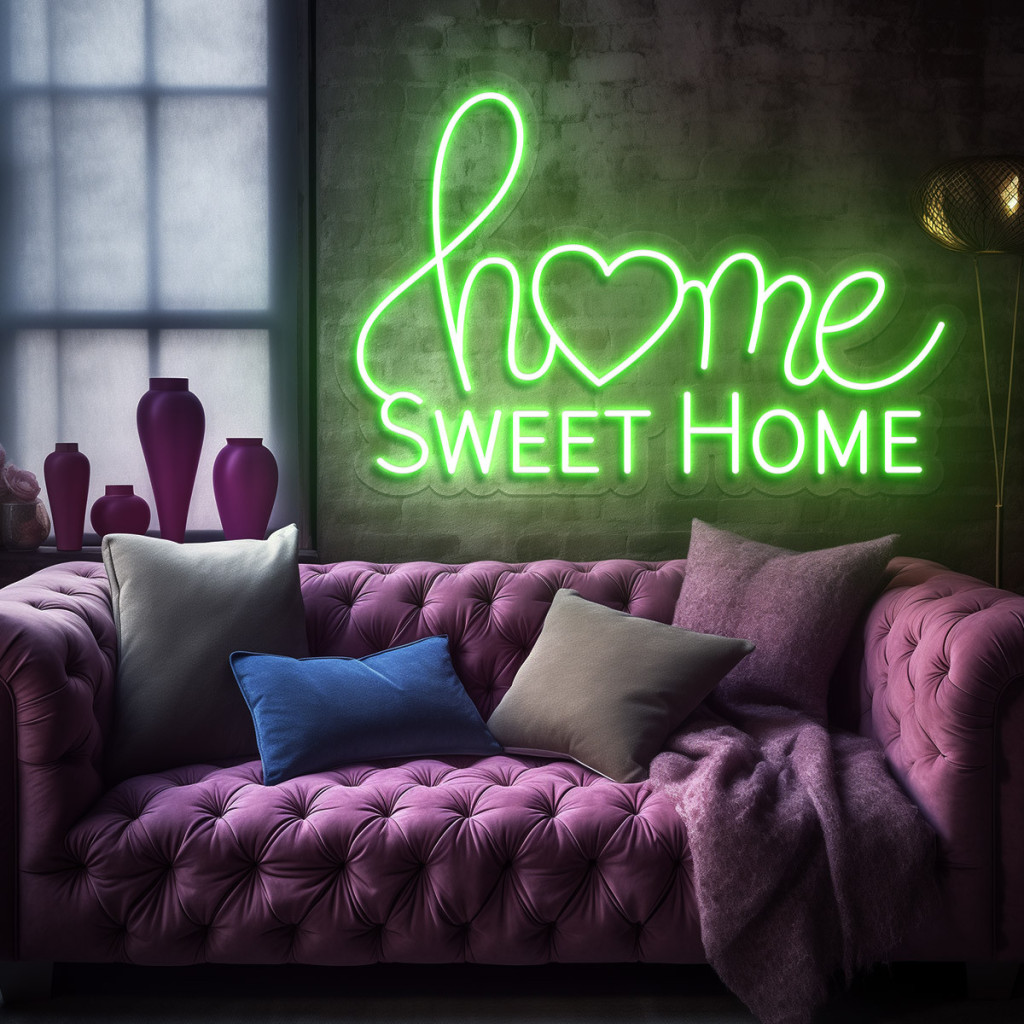 Home Sweet Home Semn Luminos Neon Led