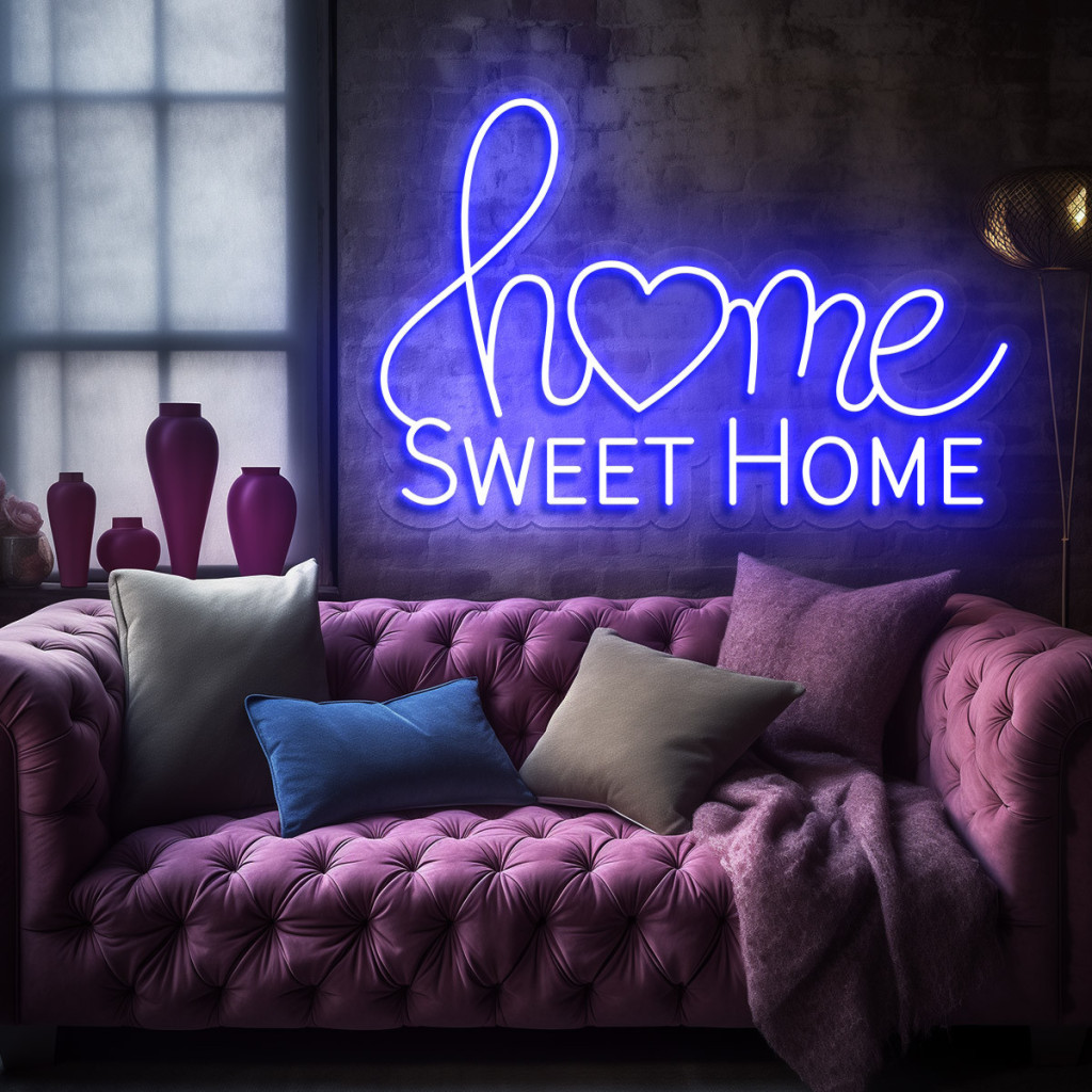 Home Sweet Home Semn Luminos Neon Led