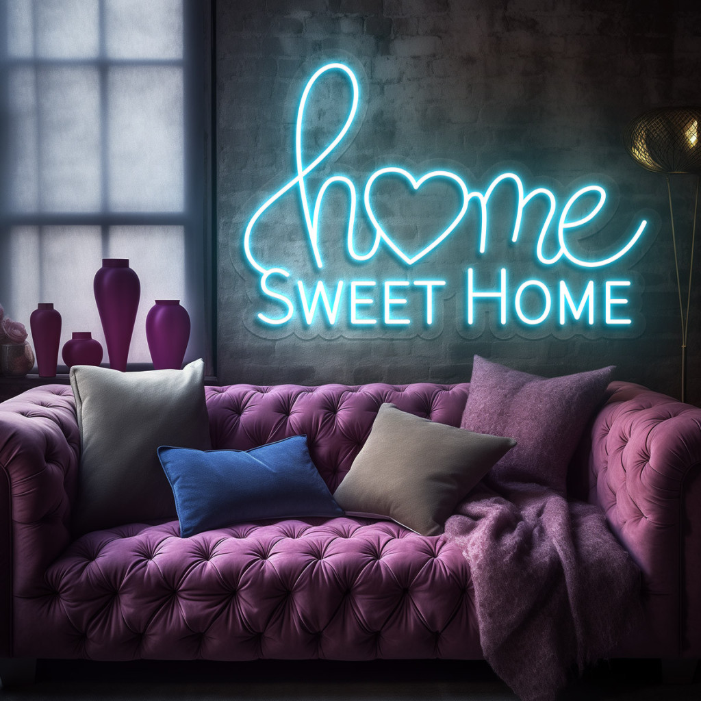 Home Sweet Home Semn Luminos Neon Led