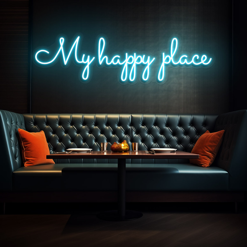 My Happy Place Semn Luminos Neon Led 2