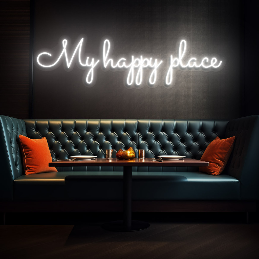 My Happy Place Semn Luminos Neon Led