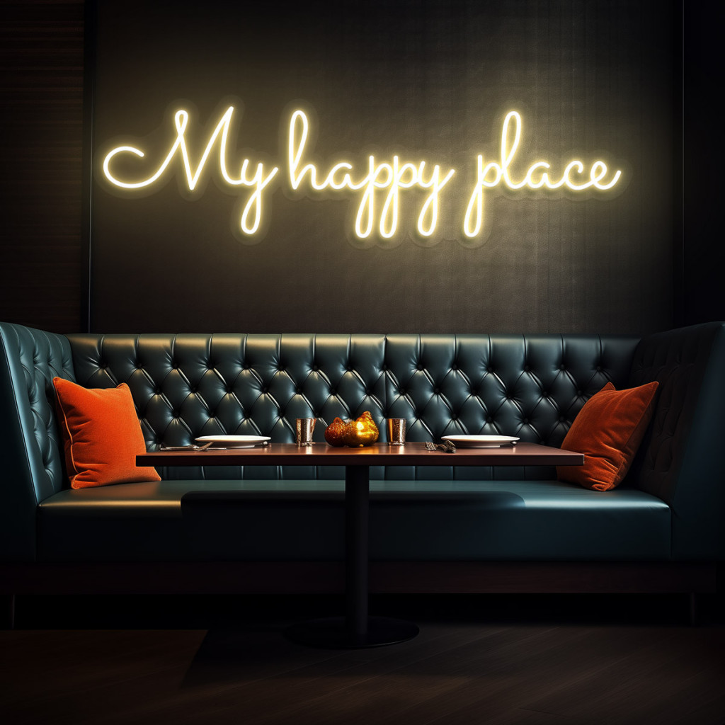 My Happy Place Semn Luminos Neon Led