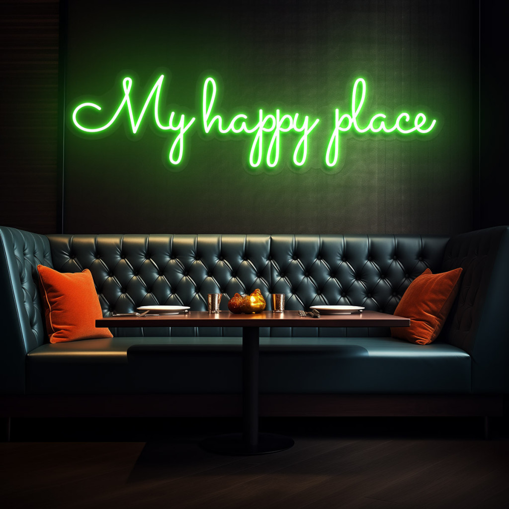 My Happy Place Semn Luminos Neon Led