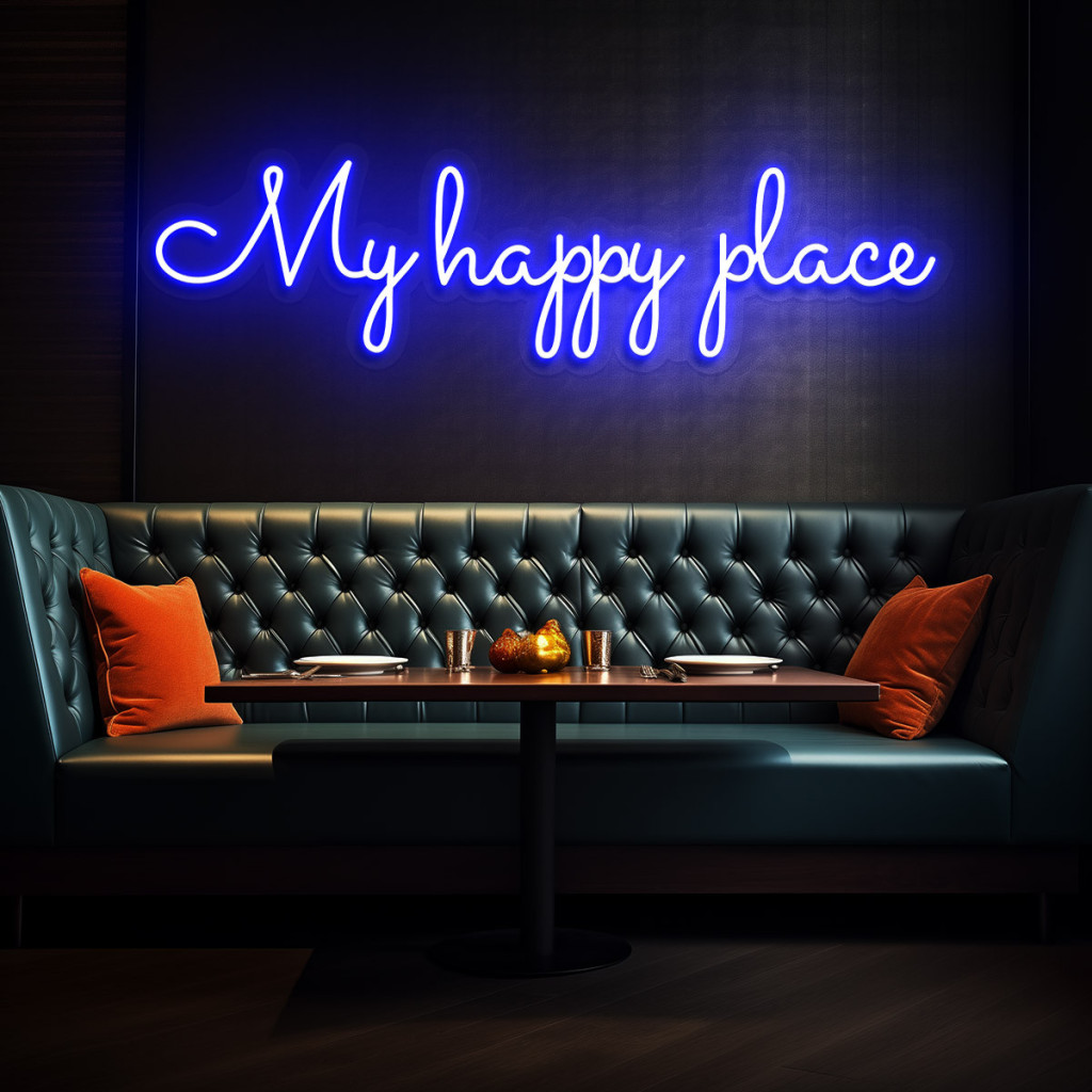 My Happy Place Semn Luminos Neon Led