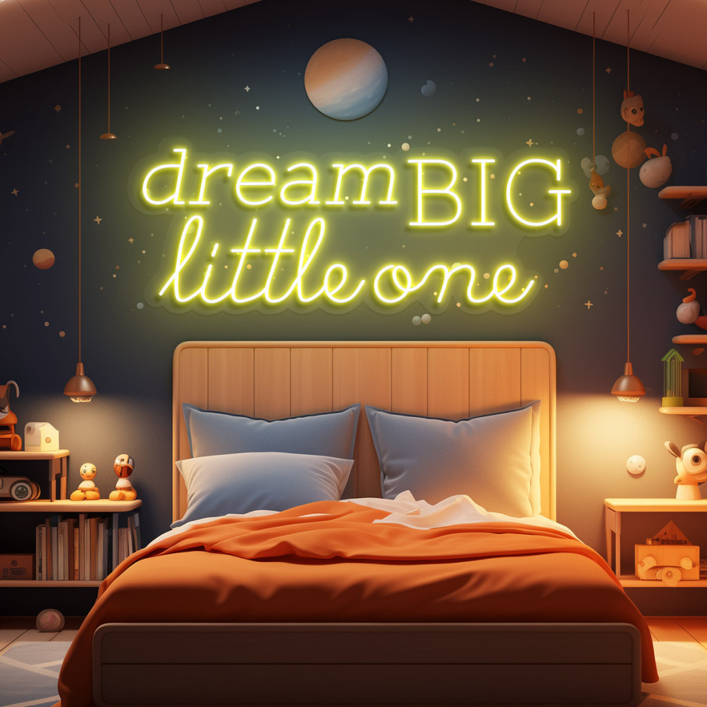 Dream Big Little One  Semn Luminos Neon Led