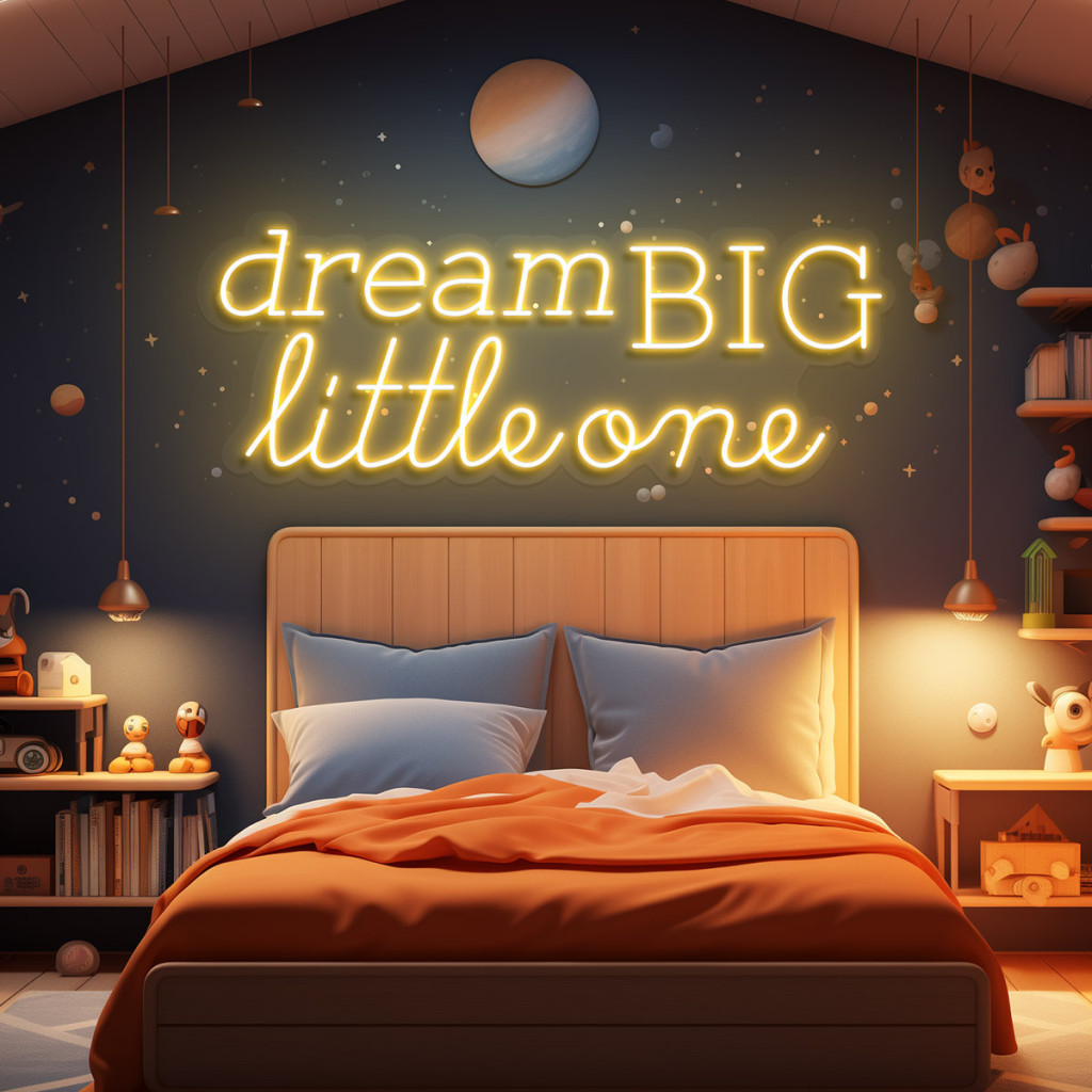 Dream Big Little One  Semn Luminos Neon Led