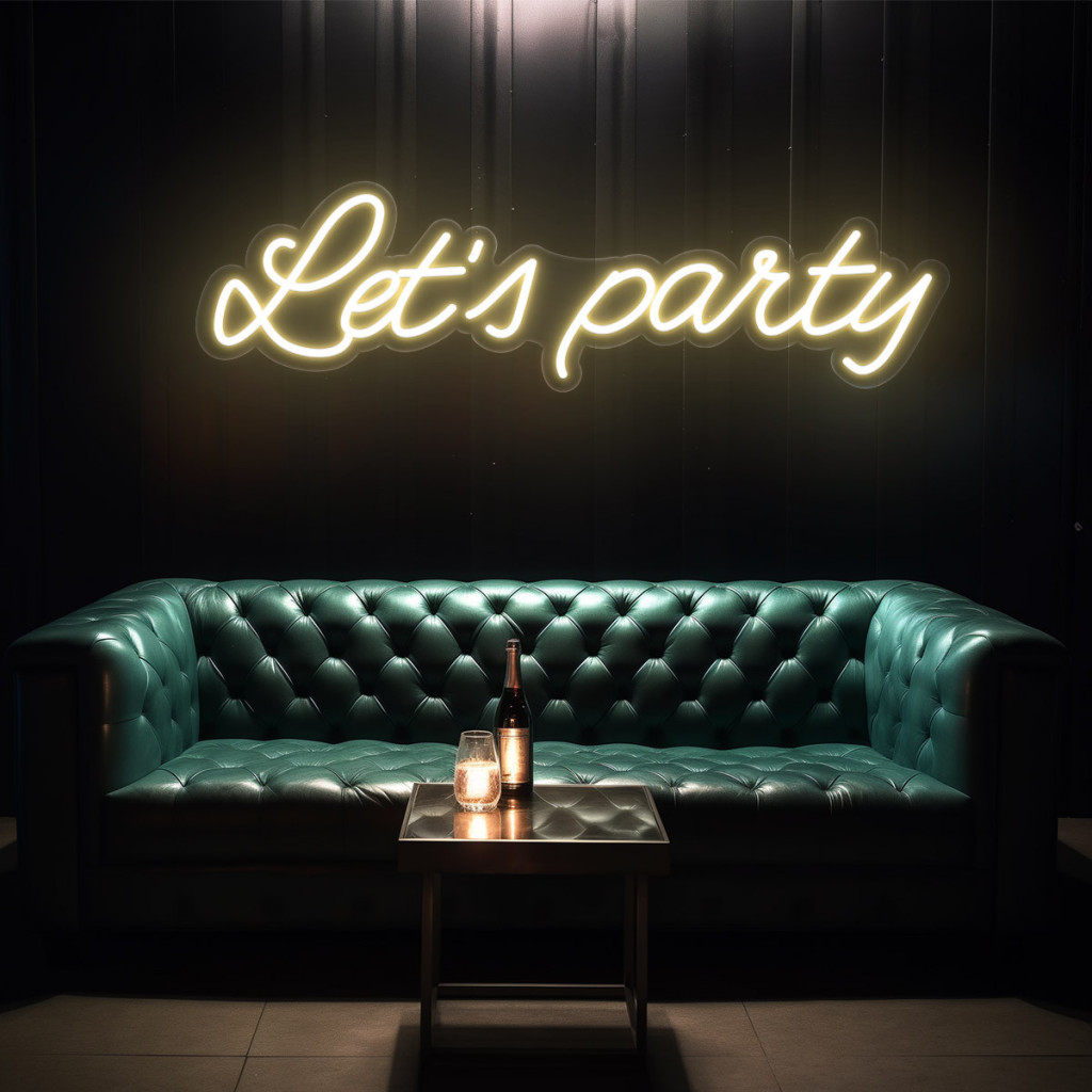 Let's Party Semn Luminos Neon Led