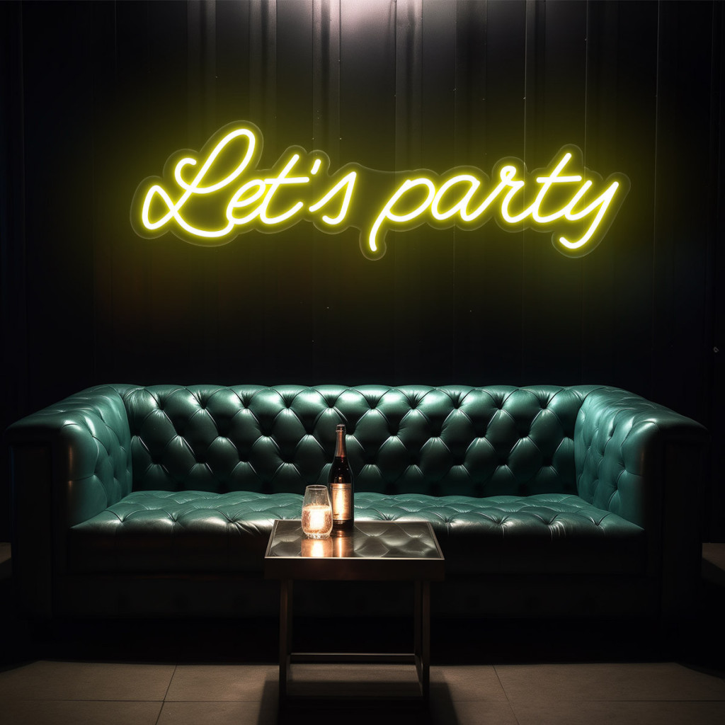 Let's Party Semn Luminos Neon Led