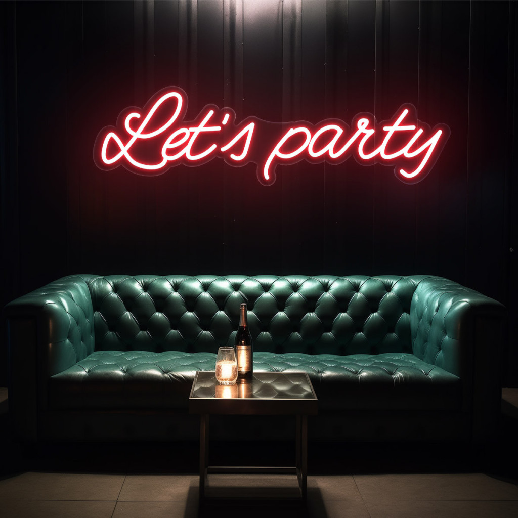 Let's Party Semn Luminos Neon Led