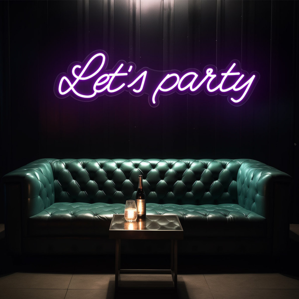 Let's Party Semn Luminos Neon Led