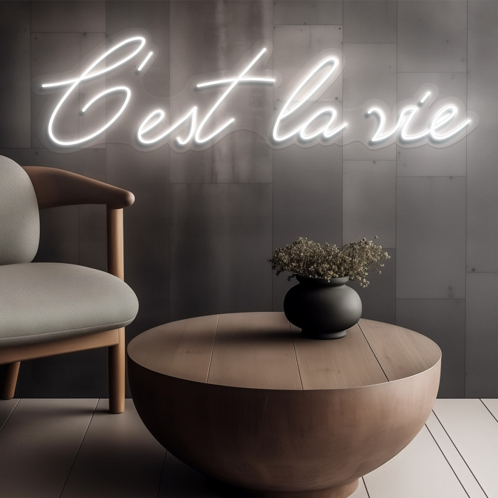C'est la vie Semn Luminos Neon Led