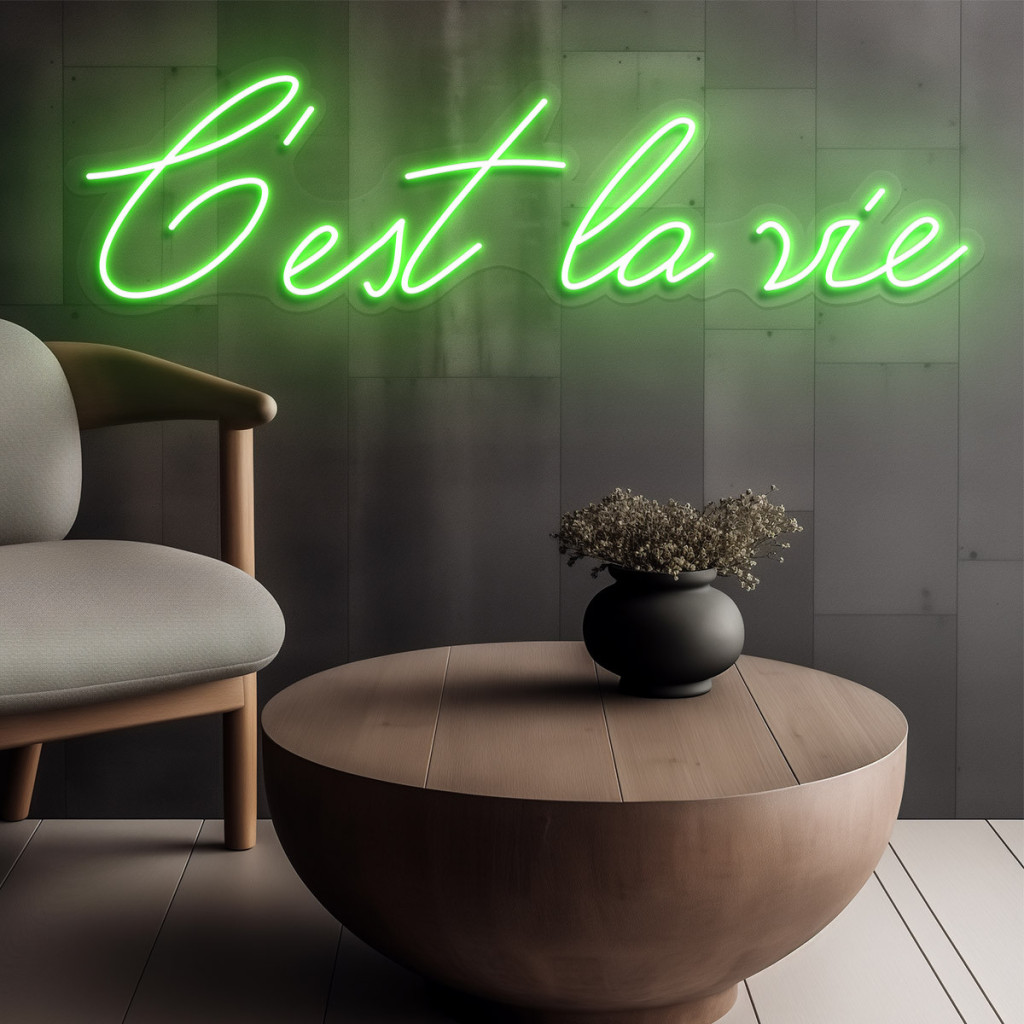 C'est la vie Semn Luminos Neon Led