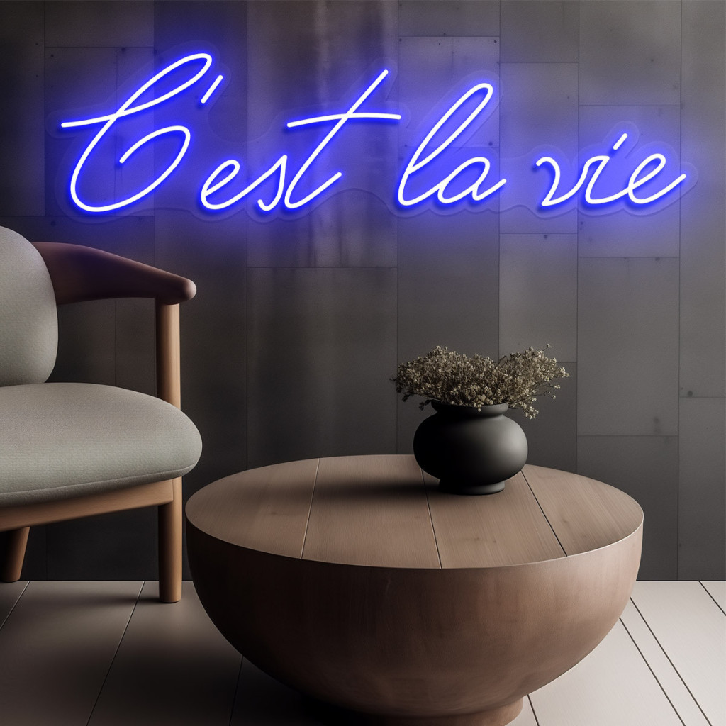C'est la vie Semn Luminos Neon Led