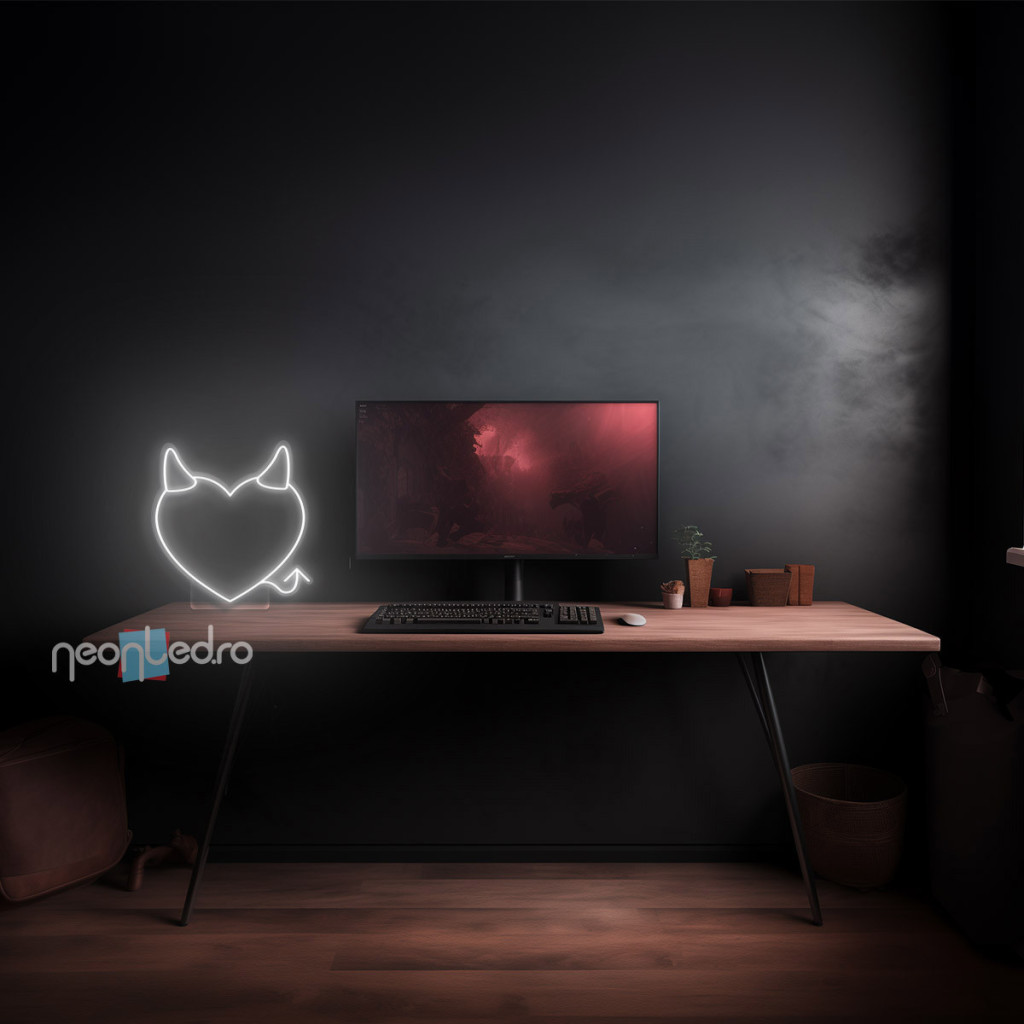 Bad Heart Semn Luminos Neon Led