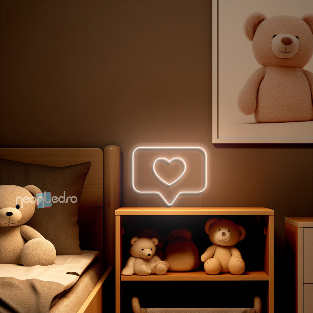 Iconic Heart Semn Luminos Neon Led