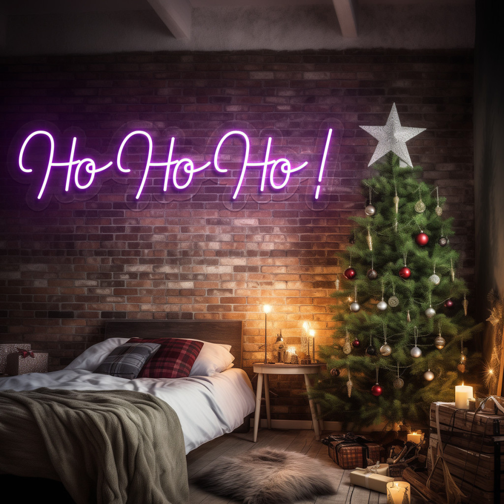 Ho-Ho-Ho Semn Luminos Neon Led