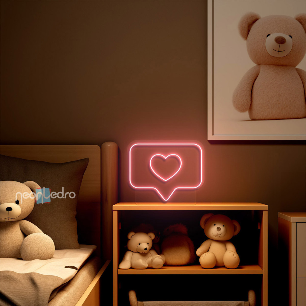 Iconic Heart Semn Luminos Neon Led