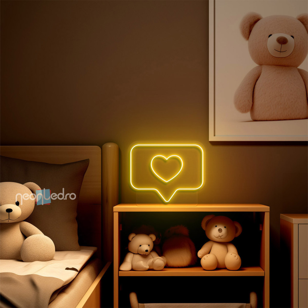 Iconic Heart Semn Luminos Neon Led