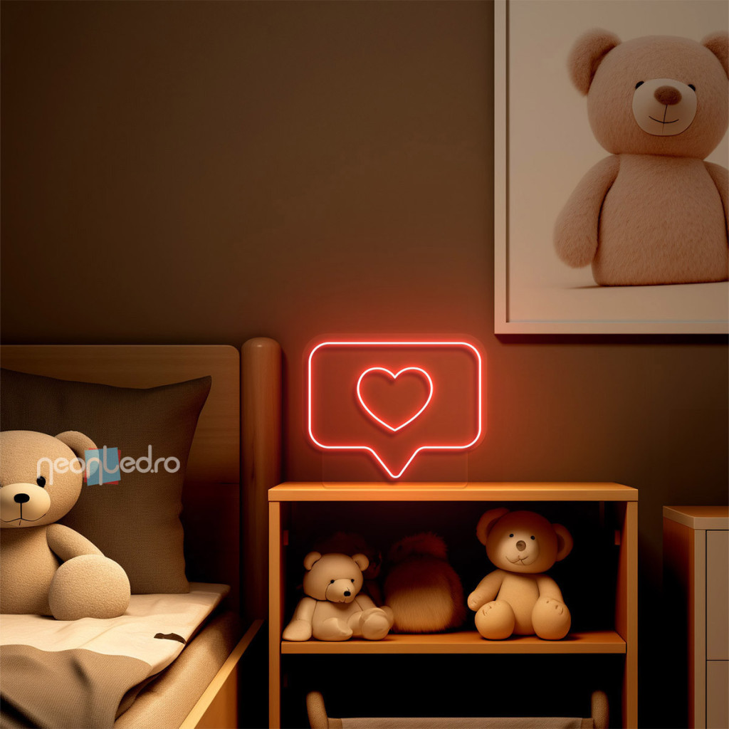 Iconic Heart Semn Luminos Neon Led