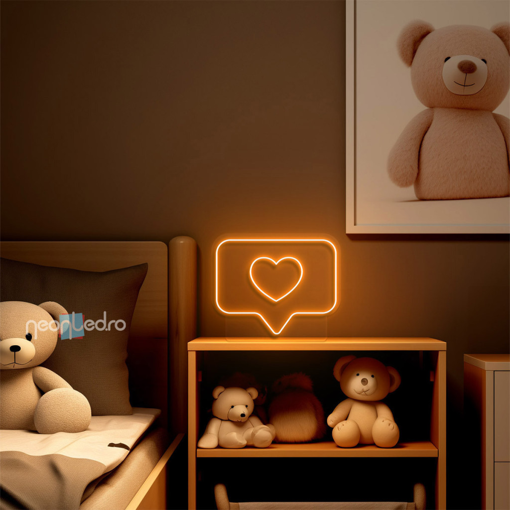 Iconic Heart Semn Luminos Neon Led