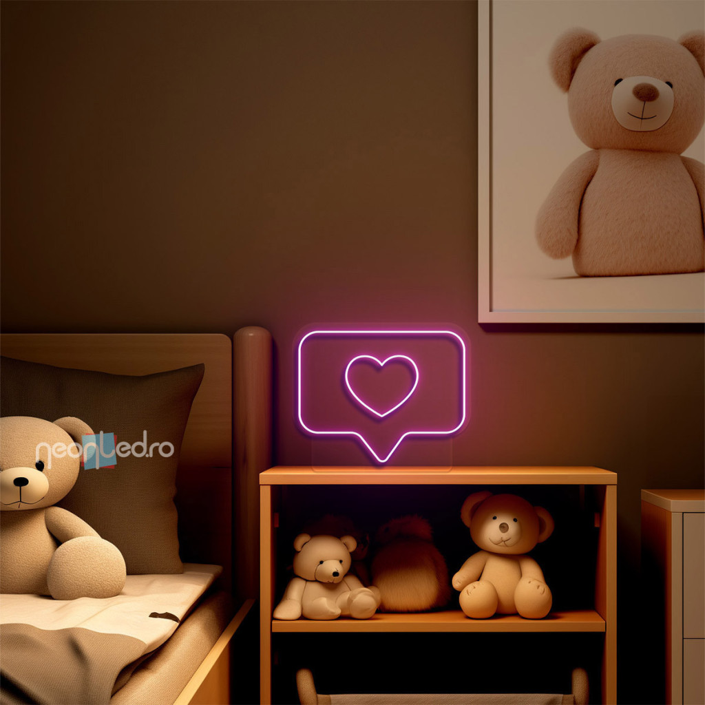 Iconic Heart Semn Luminos Neon Led