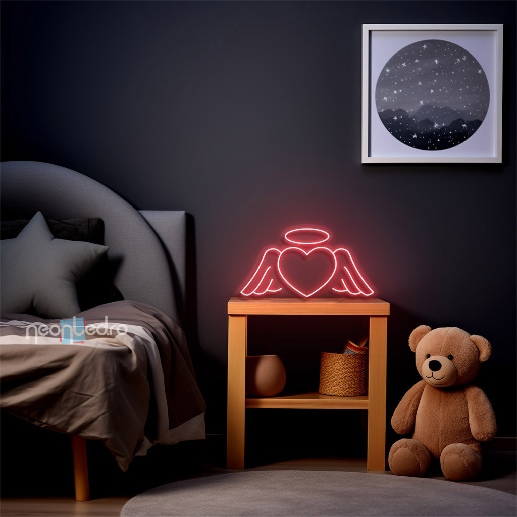 Angel`s Heart Semn Luminos Neon Led