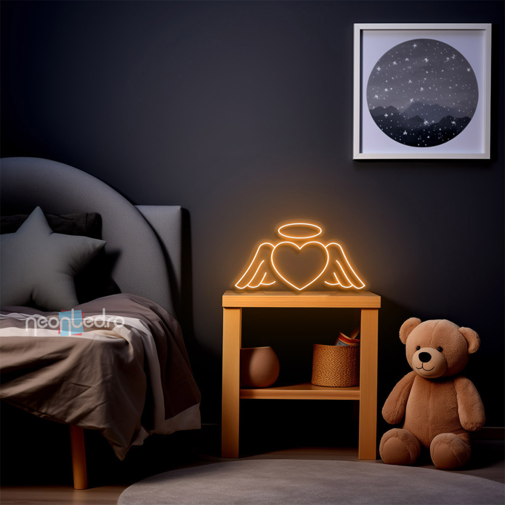 Angel`s Heart Semn Luminos Neon Led