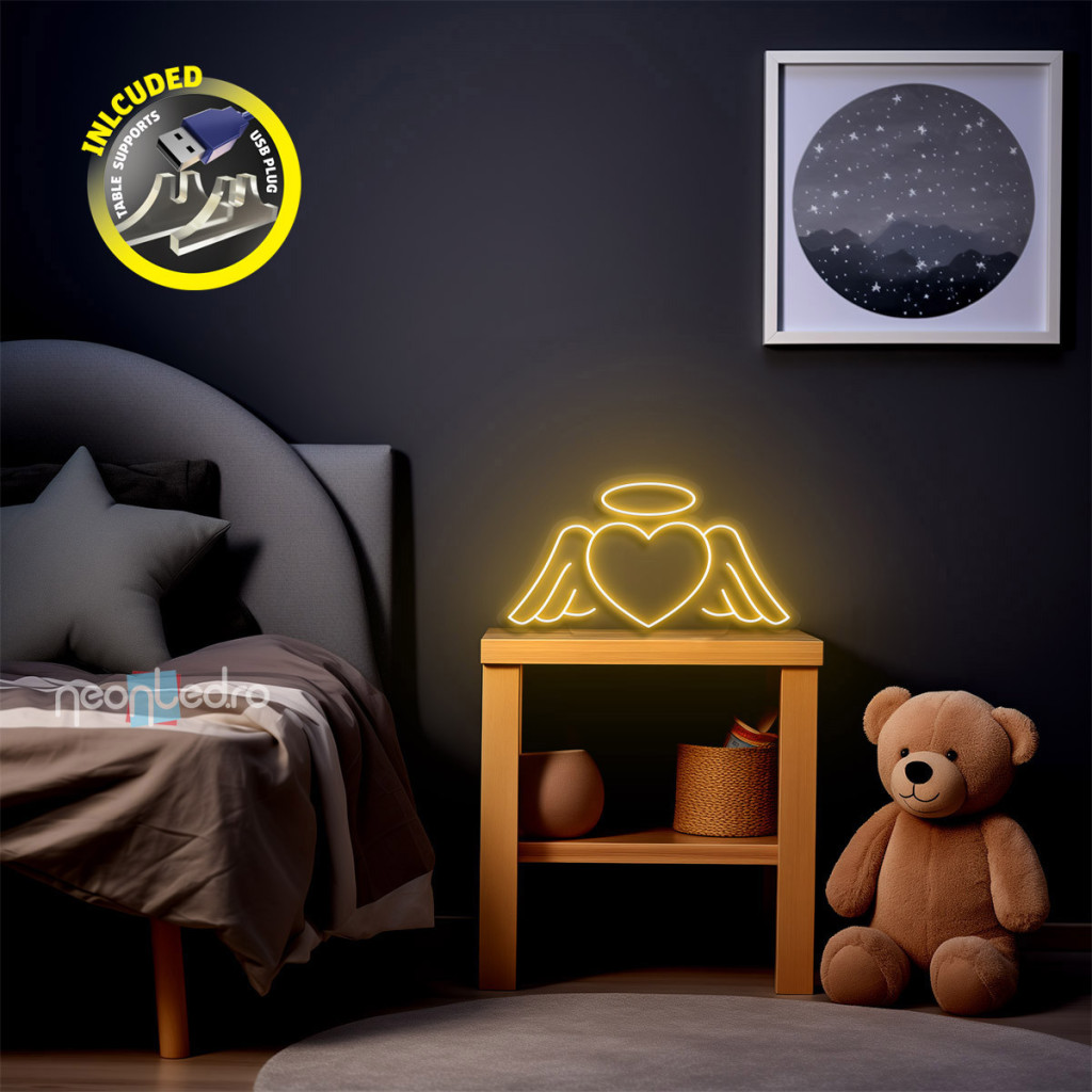 Angel`s Heart Semn Luminos Neon Led