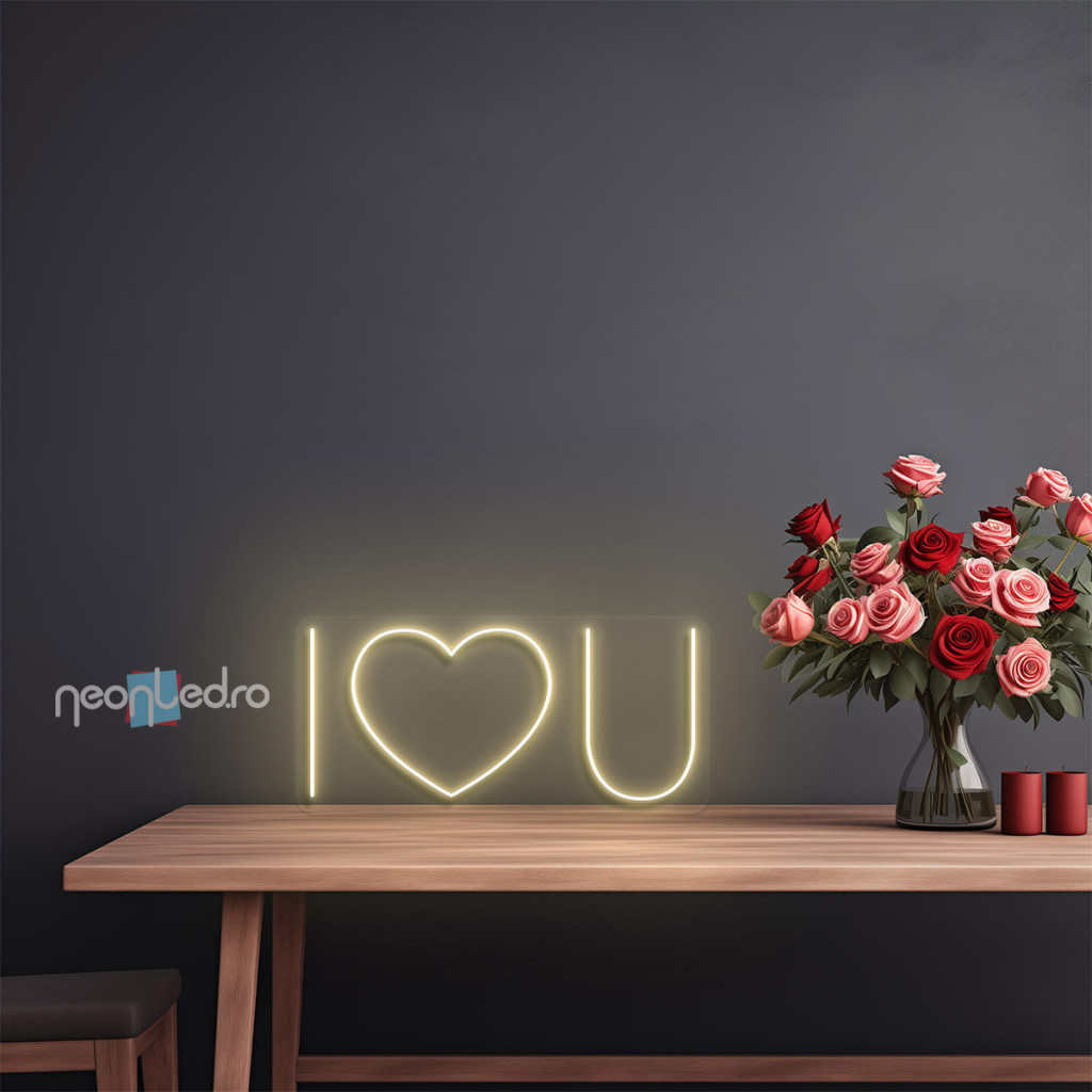 I heart you Semn Luminos Neon Led