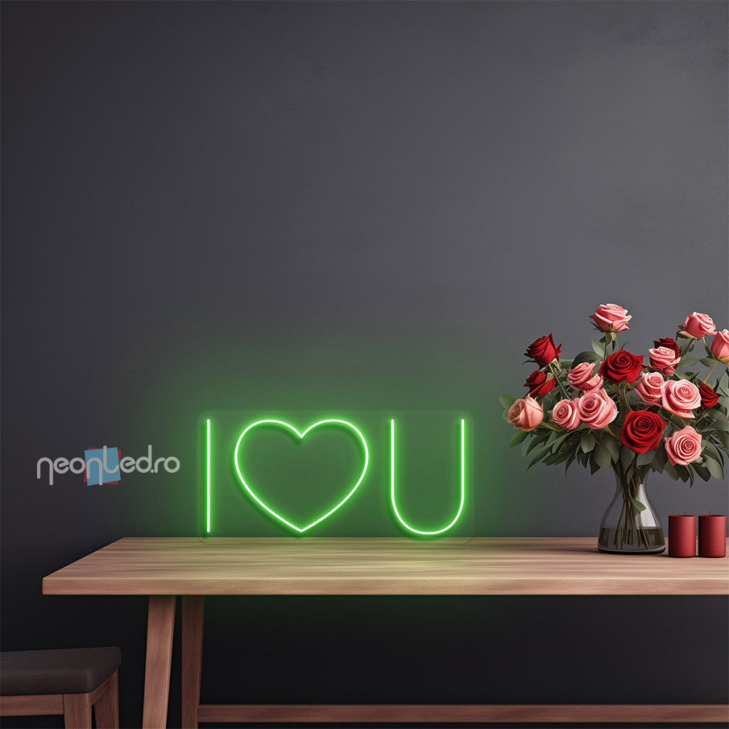 I heart you Semn Luminos Neon Led