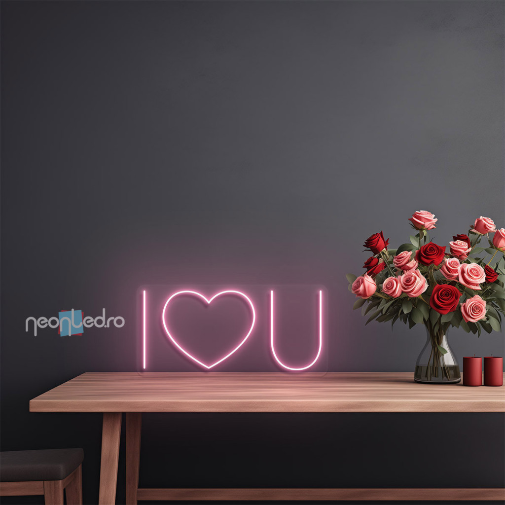 I heart you Semn Luminos Neon Led