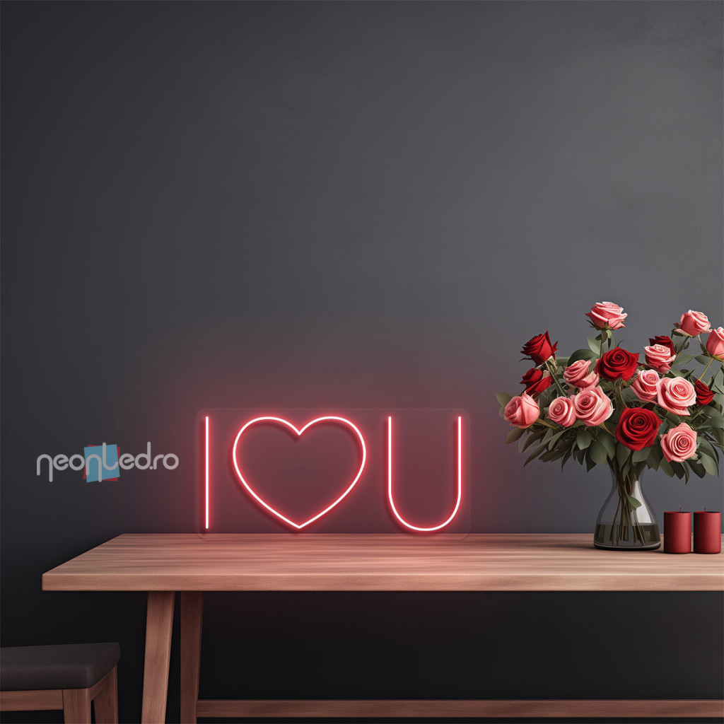 I heart you Semn Luminos Neon Led