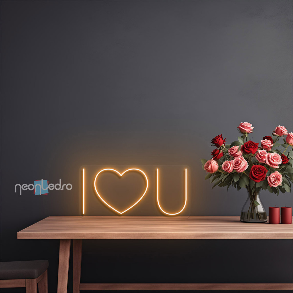 I heart you Semn Luminos Neon Led