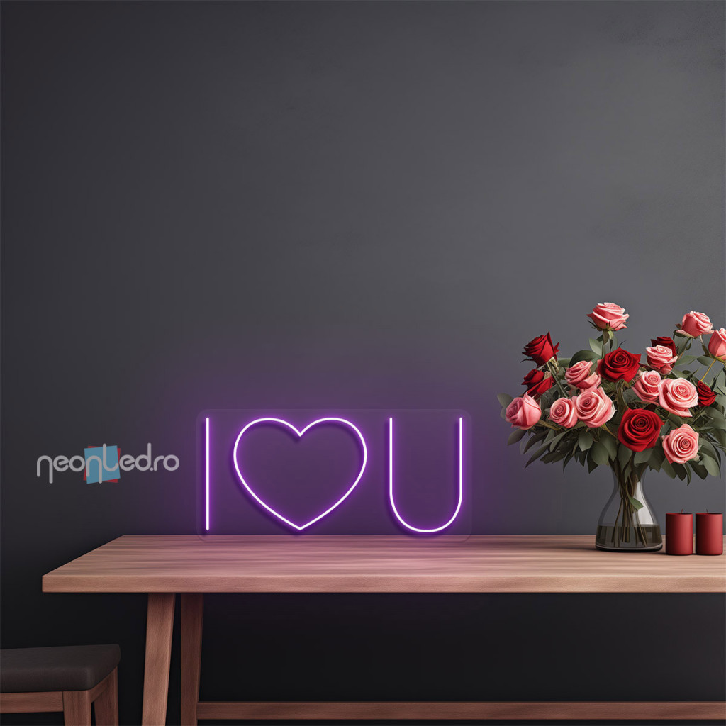 I heart you Semn Luminos Neon Led