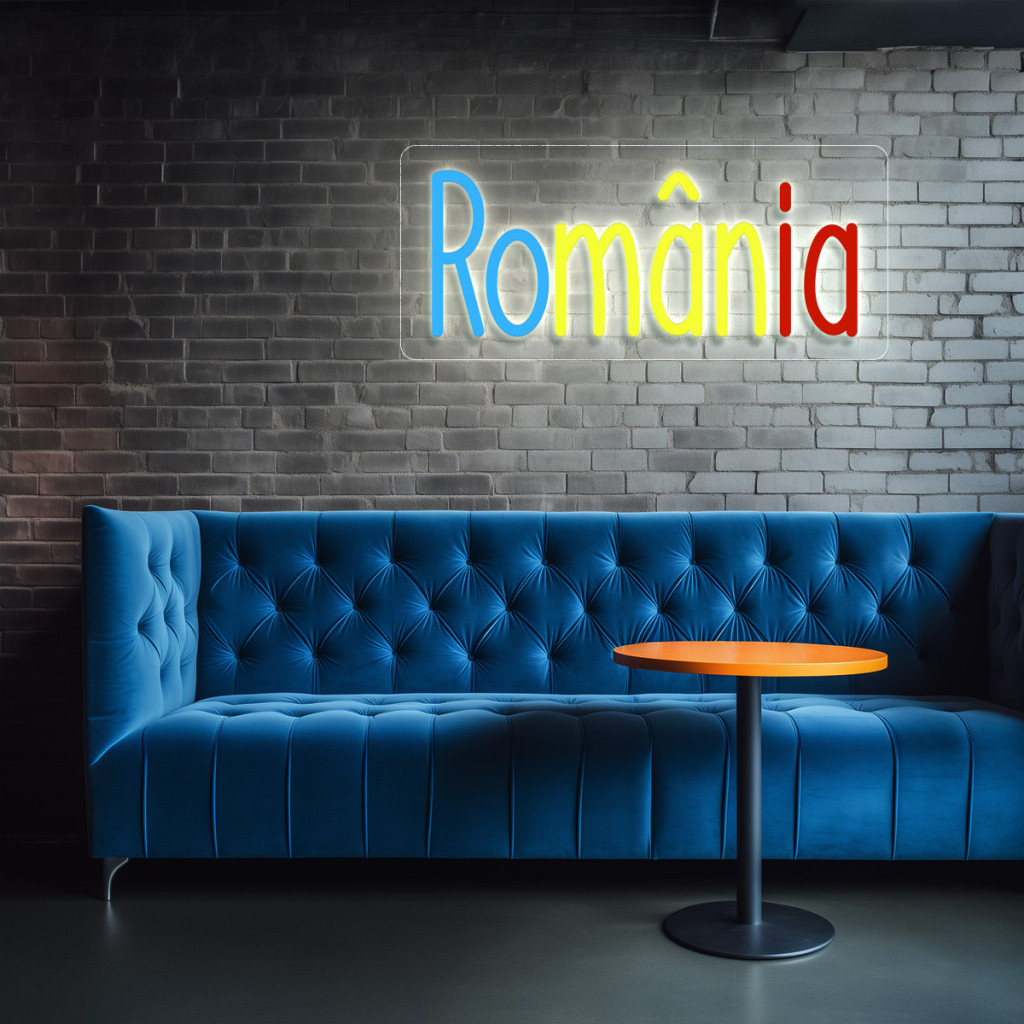 România Semn Luminos Neon Led