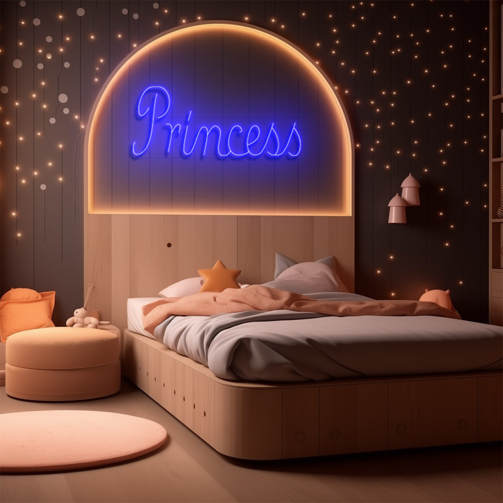 Princess Semn Luminos Neon Led