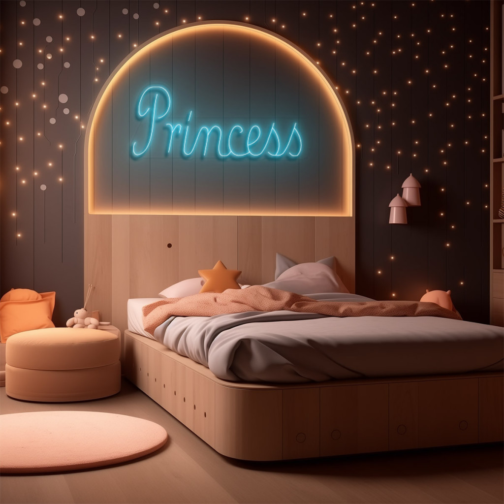 Princess Semn Luminos Neon Led 2
