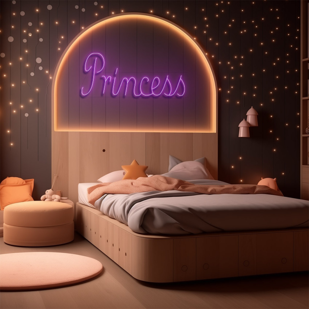 Princess Semn Luminos Neon Led