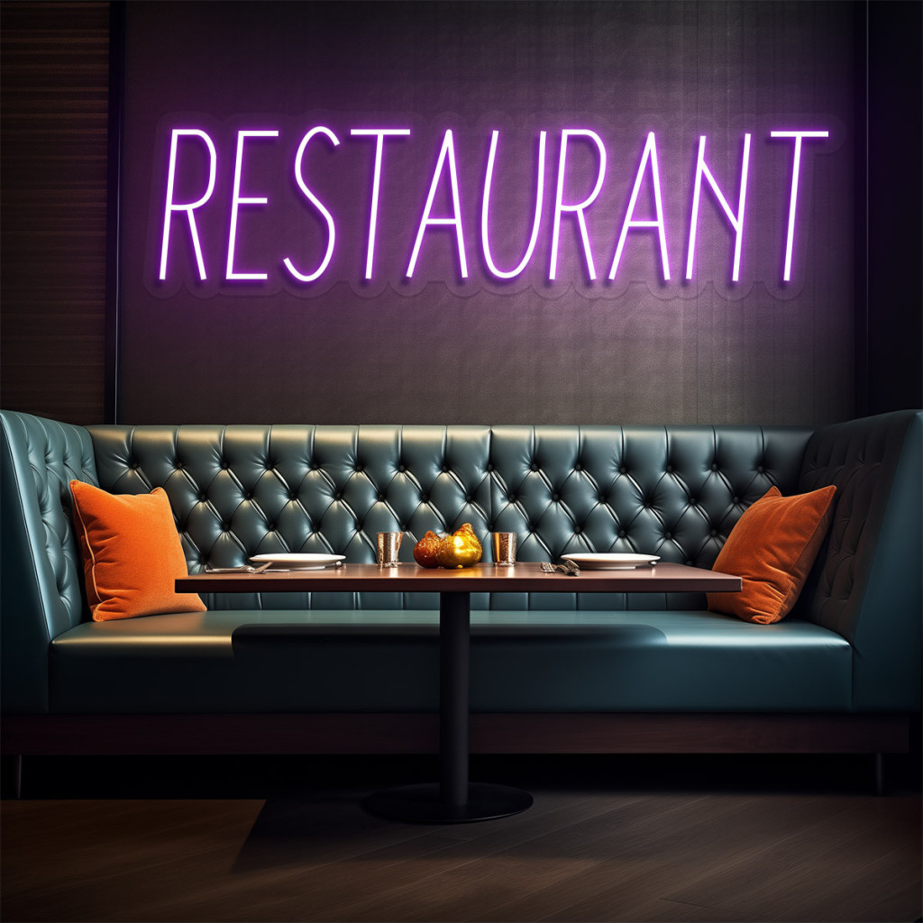 Restaurant Semn Luminos Neon Led