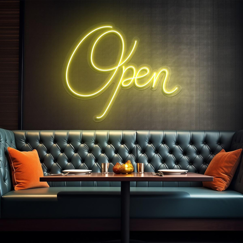 Open Semn Luminos Neon Led