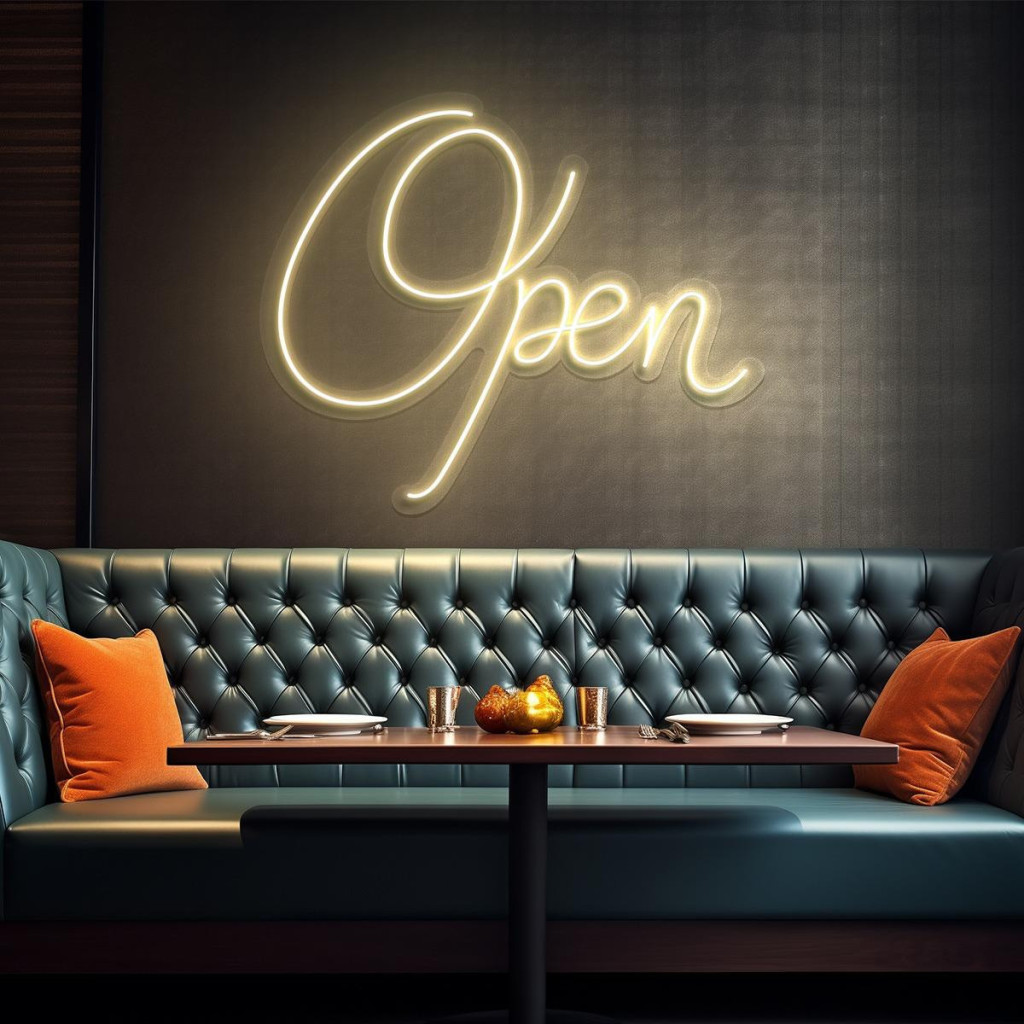 Open Semn Luminos Neon Led