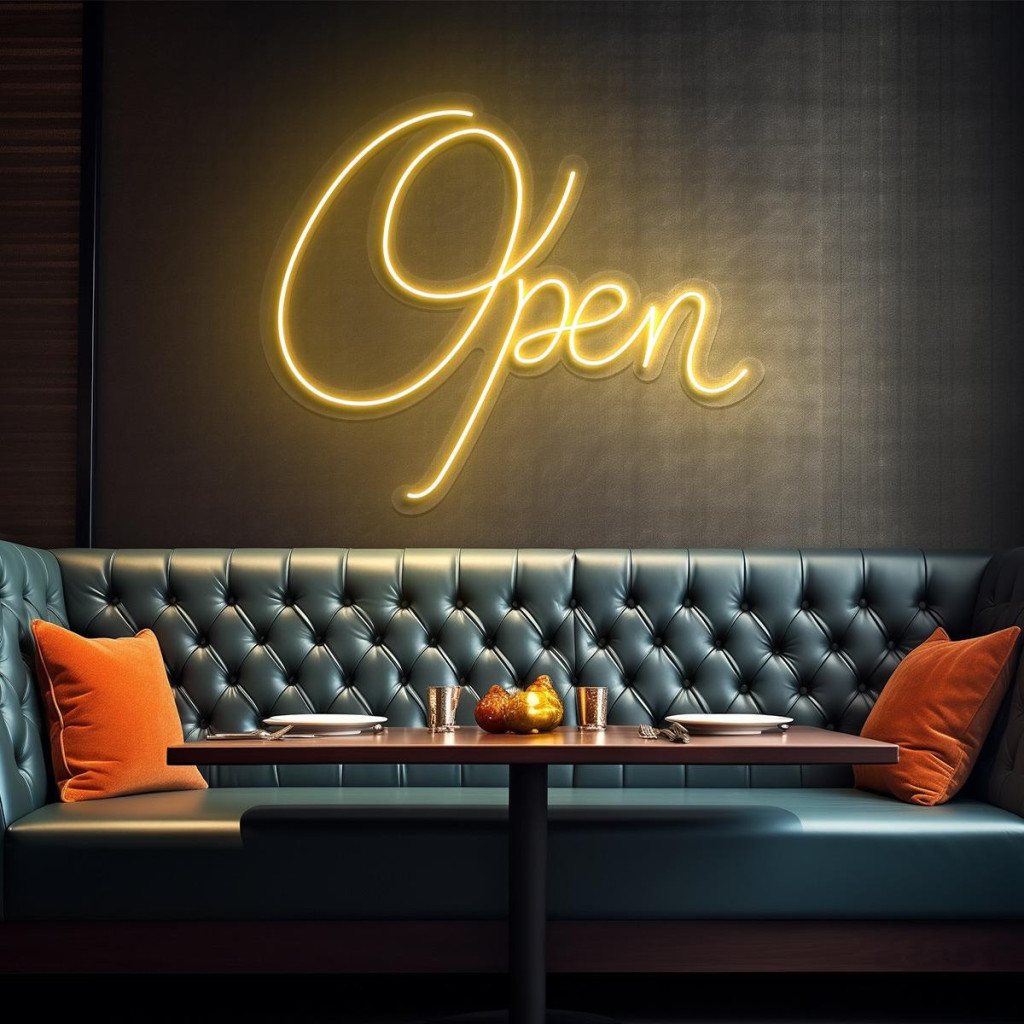 Open Semn Luminos Neon Led