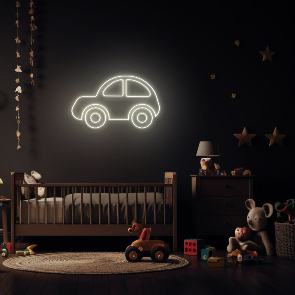 Mașinuță Semn Luminos Neon Led