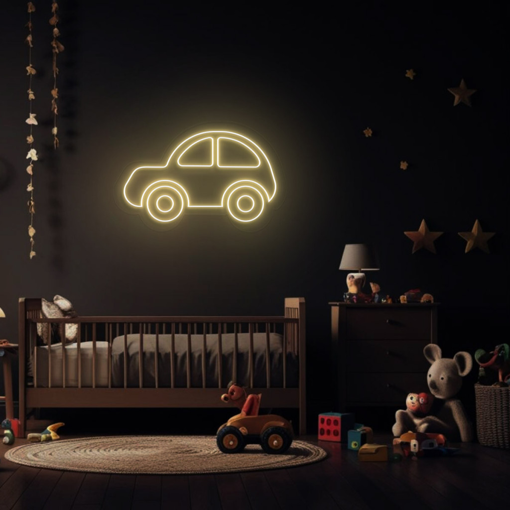 Mașinuță Semn Luminos Neon Led