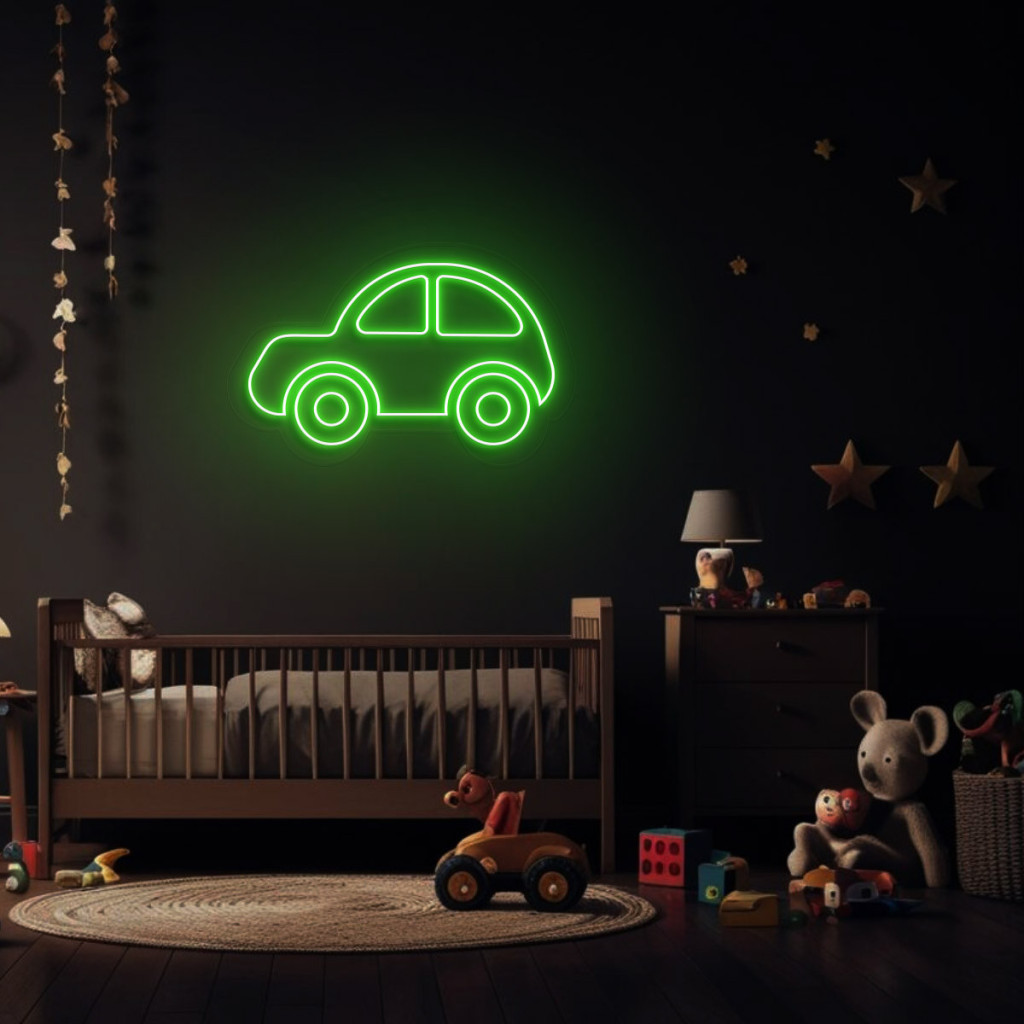 Mașinuță Semn Luminos Neon Led