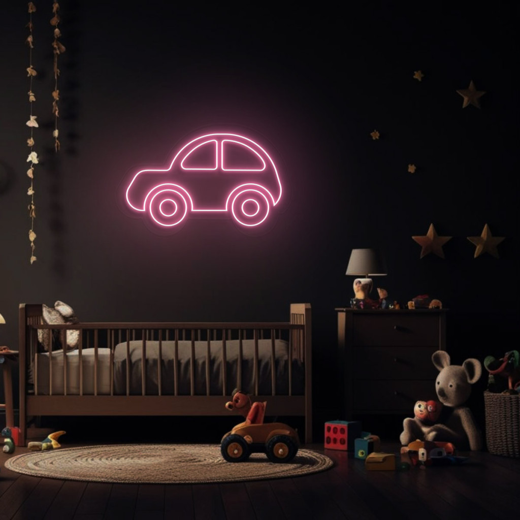 Mașinuță Semn Luminos Neon Led