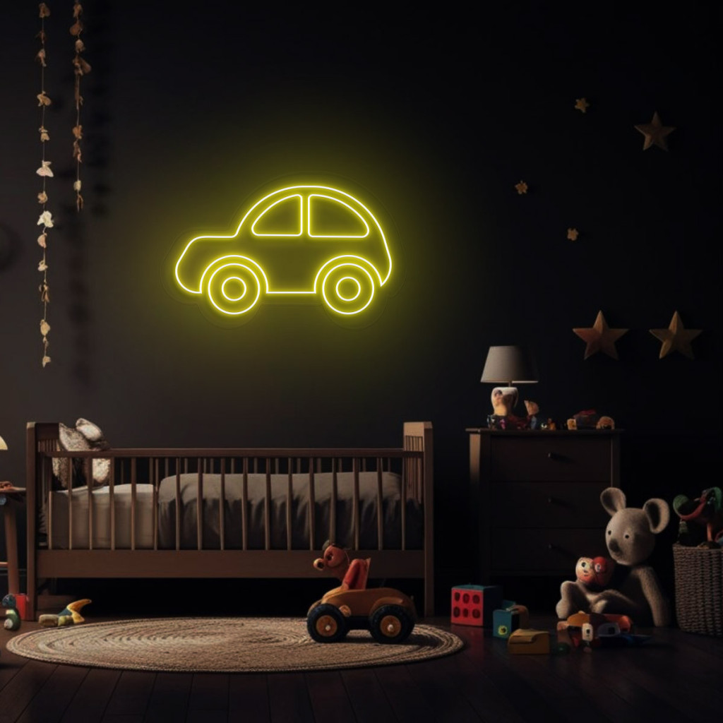 Mașinuță Semn Luminos Neon Led