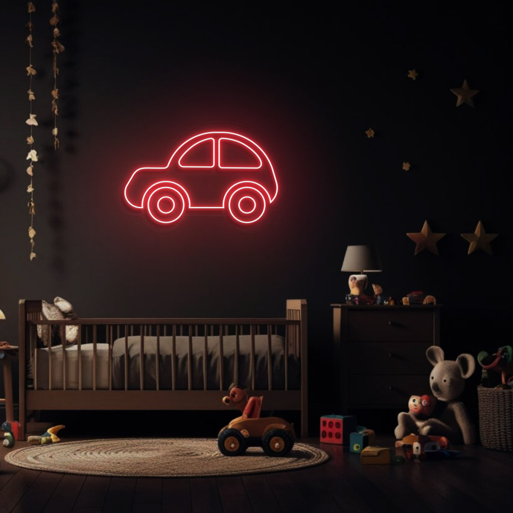 Mașinuță Semn Luminos Neon Led