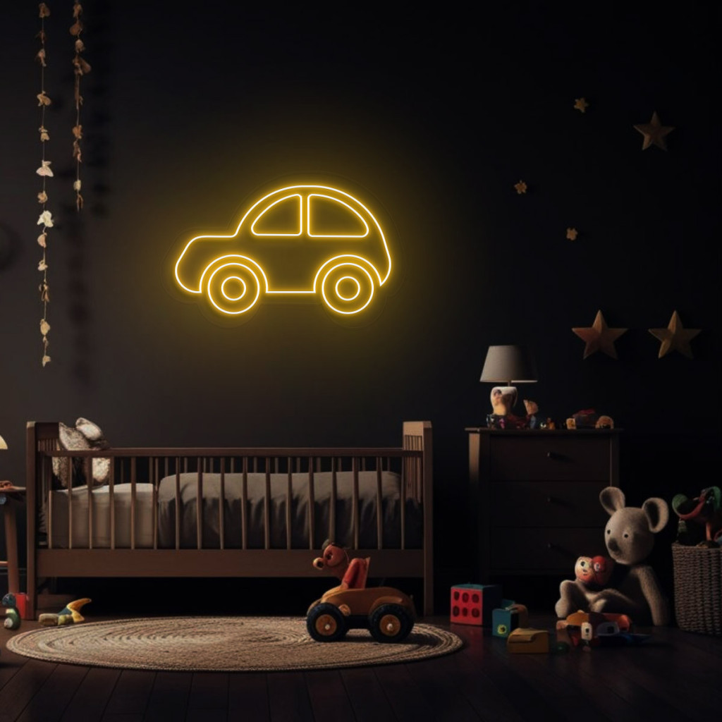 Mașinuță Semn Luminos Neon Led