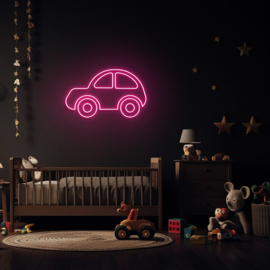 Mașinuță Semn Luminos Neon Led